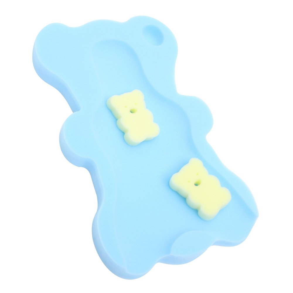 HAMPPLIES Bath Mat for Newborns, Non-Slip PU Foam, Bathtub