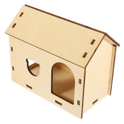 Supvox DIY Hamster Hideout, Small Beige Hamster House