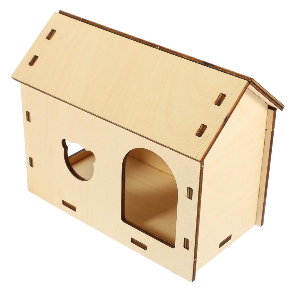 Supvox DIY Hamster Hideout, Small Beige Hamster House