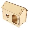 Supvox DIY Hamster Hideout, Small Beige Hamster House view 1
