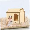 Supvox DIY Hamster Hideout, Small Beige Hamster House view 4