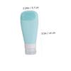 VALICLUD 3-Pack 90 ml Refillable Silicone Shampoo Bottles view 2