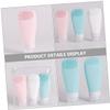 VALICLUD 3-Pack 90 ml Refillable Silicone Shampoo Bottles view 3