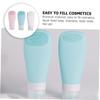 VALICLUD 3-Pack 90 ml Refillable Silicone Shampoo Bottles view 4