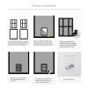 Pet Door with Lock for Indoor and Outdoor Doors view 3