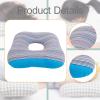 Harilla Donut Cushion for Coccyx, 40 cm, Bed and Chair Seat Cushion, Blue view 4