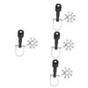 ifundom 4-Piece Bicycle Trailer Hitch Coupler Set, Black Iron view 1