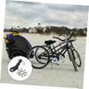 ifundom 4-Piece Bicycle Trailer Hitch Coupler Set, Black Iron view 3