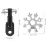 ifundom 4-Piece Bicycle Trailer Hitch Coupler Set, Black Iron view 4