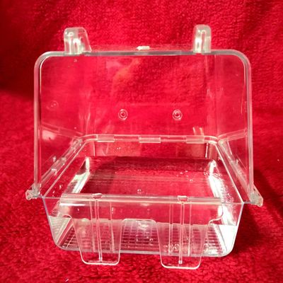 FUUGlan Hanging Acrylic Bird Bath for Cages