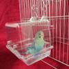 FUUGlan Hanging Acrylic Bird Bath for Cages view 3