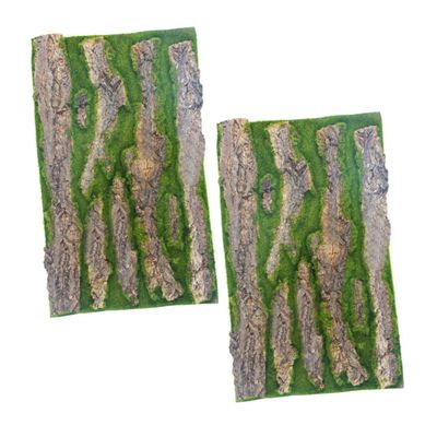 VERDANVERSE 2-Piece Waterproof Simulated Bark Background Panels