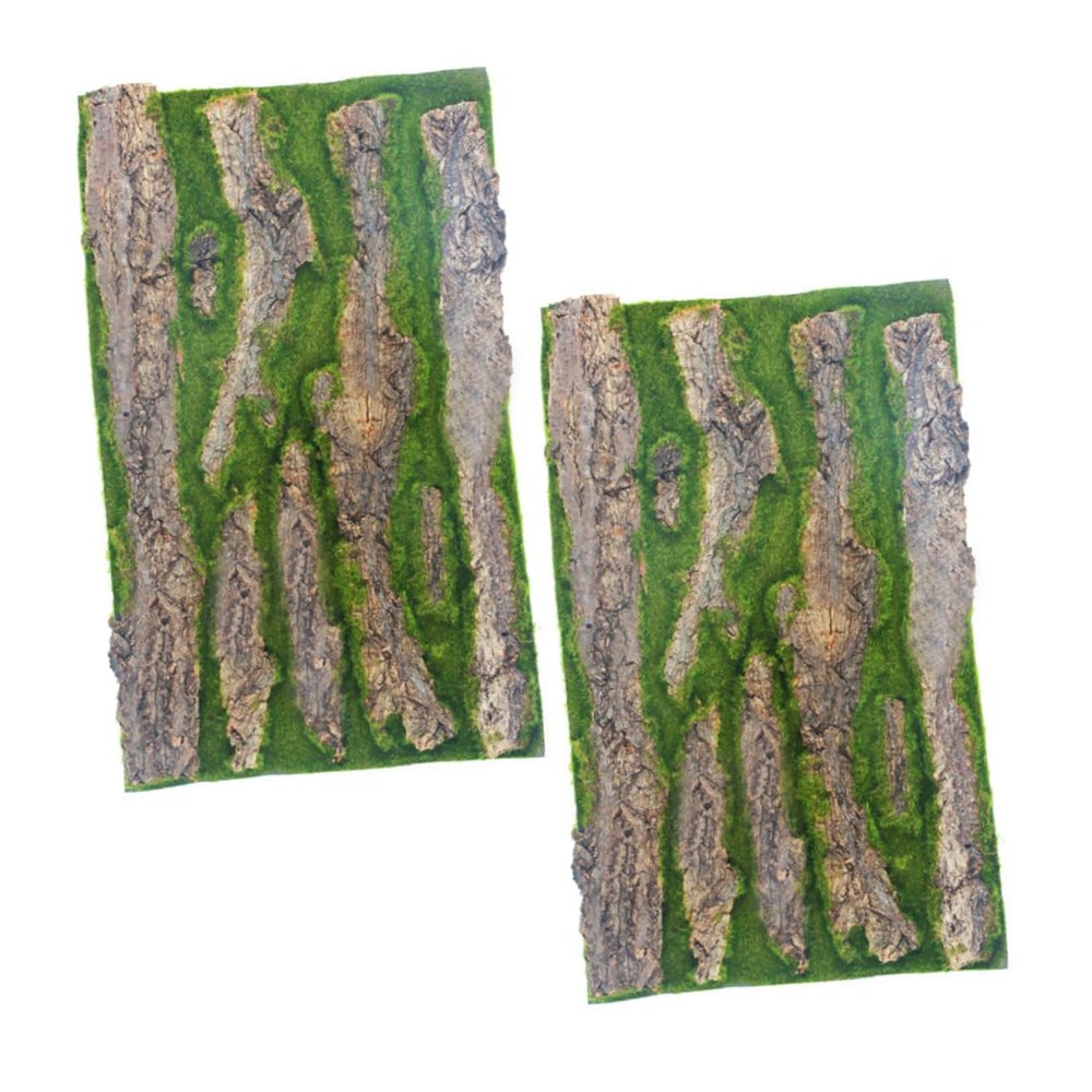 VERDANVERSE 2-Piece Waterproof Simulated Bark Background Panels