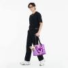 Purple Butterfly Print Pet Shoulder Carrier for Small Dogs and Cats view 4