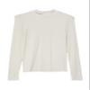 s.Oliver Junior Girls' Long-Sleeve Shirt, Ribbed Fabric, Stand Collar, Slim Fit view 1