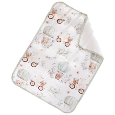 70 x 50 cm Waterproof Reusable Changing Mat, Washable Cotton, Breathable