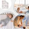 70 x 50 cm Waterproof Reusable Changing Mat, Washable Cotton, Breathable view 4
