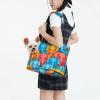 Multicolor Cartoon Elephant Print Pet Shoulder Carrier for Small Dogs and Cats view 2