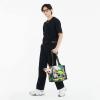 Green Dinosaur-Printed Pet Shoulder Carrier for Small Dogs and Cats view 4