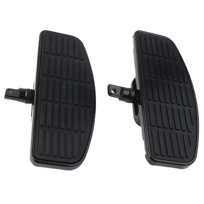 HPTOUY Front/Rear Motorcycle Footboard Inserts for Honda Shadow 750, VT750, VTX1300, VTX1800 and Yamaha XVS 400/600, 1988–2013 (Black)
