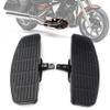 HPTOUY Front/Rear Motorcycle Footboard Inserts for Honda Shadow 750, VT750, VTX1300, VTX1800 and Yamaha XVS 400/600, 1988–2013 (Black) view 2