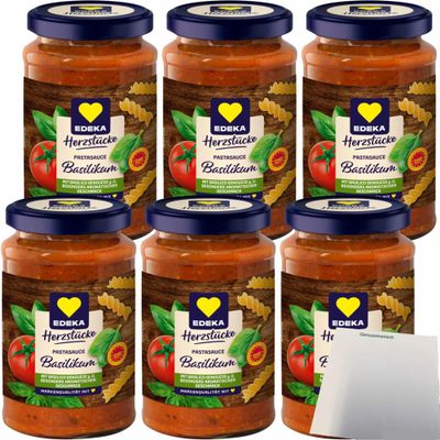 usy Bundle for EDEKA Tomato Basil Sauce, 6-Pack (6 x 350 g Jars) + usy Block