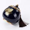 Elegant Memorial Urn for Human and Pet Ashes, Ceramic Urn for Home Burial and Crematorium Services view 4