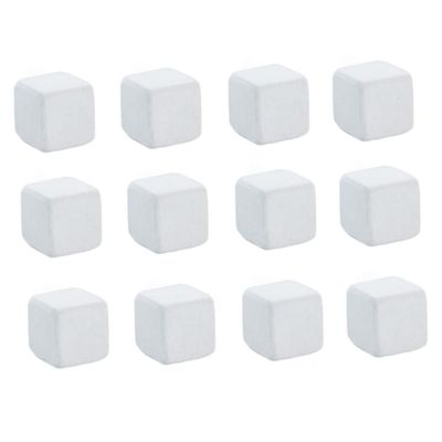 TOYANDONA 12-Piece Grinding Stones for Fish Tanks, Turtles, Small Pets, and Aquarium Mineral Blocks, Cream White