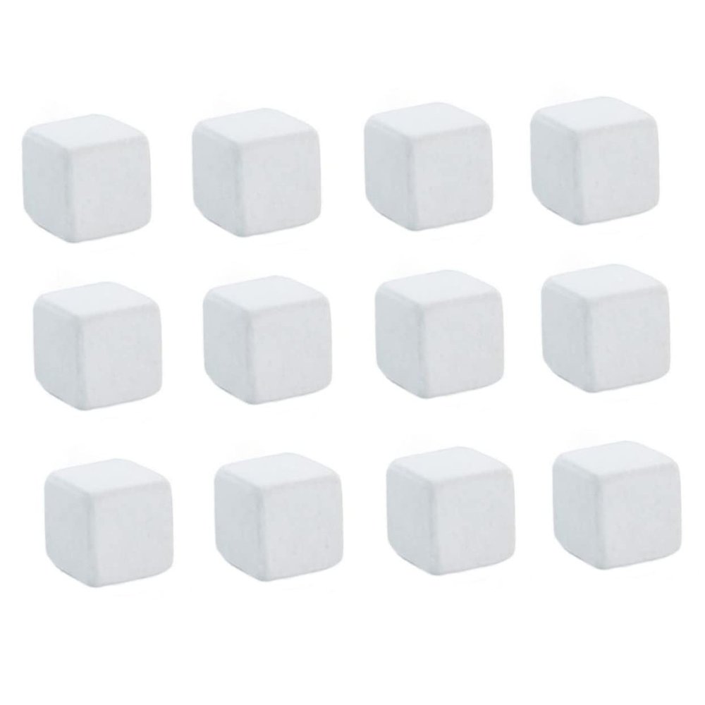 TOYANDONA 12-Piece Grinding Stones for Fish Tanks, Turtles, Small Pets, and Aquarium Mineral Blocks, Cream White