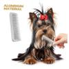 VICASKY Polished Aluminum Pet Comb for Cats view 3