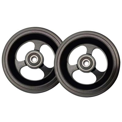 5-Inch Replacement Wheel for Sports Wheelchairs, Solid PU Front Wheel (100 mm/4 in)