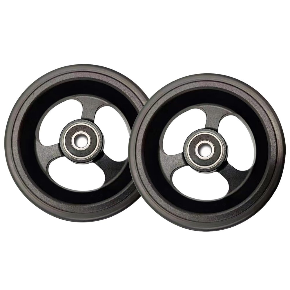 5-Inch Replacement Wheel for Sports Wheelchairs, Solid PU Front Wheel (100 mm/4 in)