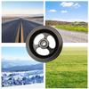 5-Inch Replacement Wheel for Sports Wheelchairs, Solid PU Front Wheel (100 mm/4 in) view 2