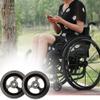 5-Inch Replacement Wheel for Sports Wheelchairs, Solid PU Front Wheel (100 mm/4 in) view 3