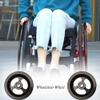 5-Inch Replacement Wheel for Sports Wheelchairs, Solid PU Front Wheel (100 mm/4 in) view 4