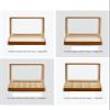 Transparent Jewelry Organizer Case, Solid Wood Jewelry Box for Rings, Necklaces, and Bracelets view 3