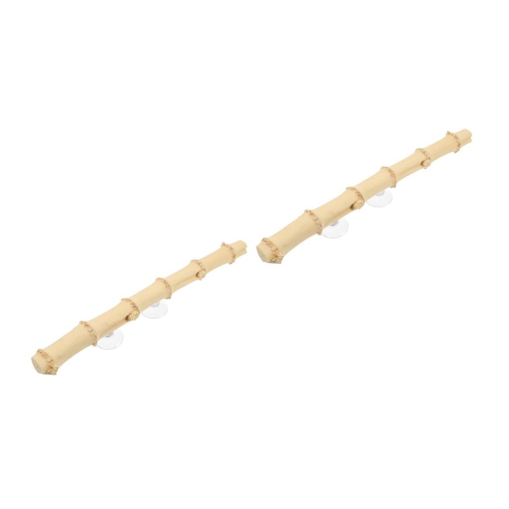 TOYANDONA 2-Piece Bamboo Root Reptile Climbing Decor