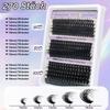 OWill 270-Piece False Eyelash and Lash Cluster Set, 10–18 mm, D Curl, 60+80+100D, for DIY Lash Extensions view 2