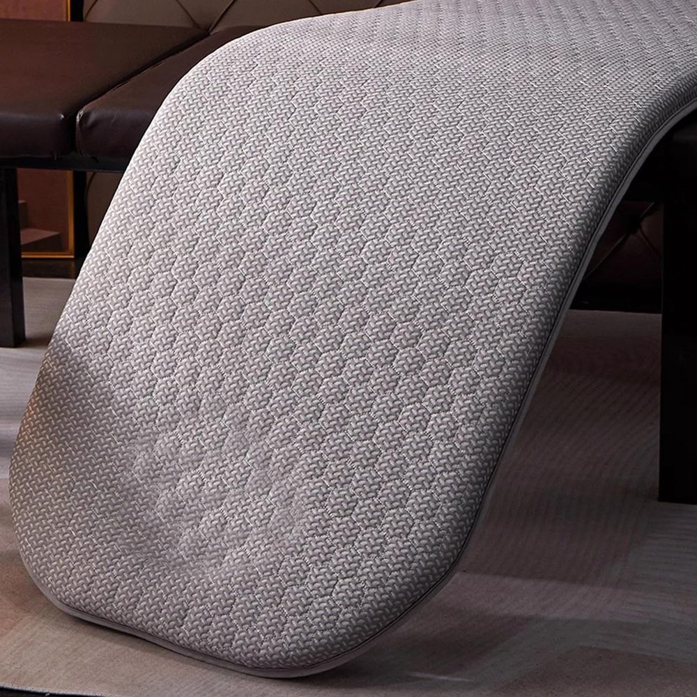 LDLCYCN Gray Massage Table Topper, 190 x 70 cm, 7 cm Thick