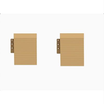 Generic 2-Piece Connecting Plastic Ramp, Gentle Slope, Yellow, 19.5 cm W × 4 cm H