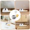 VILLFUL White 2-in-1 Dry Food Dispenser for Cats and Dogs, Plastic Food and Water Dispenser, Easy to Fill view 3