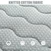LDLCYCN White 190 x 75 cm, 4 cm Thick Memory Foam Beauty Salon Bed Mattress Topper with Elastic Straps view 2