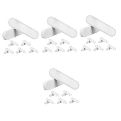 Veemoon 4 Sets Diatomite Moisture Absorbers, White, 12 Pieces × 4