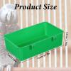 2-Pack Bird Food Bowl, D-Shaped Plastic Feeder view 2