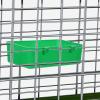 2-Pack Bird Food Bowl, D-Shaped Plastic Feeder view 4