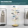Multi-Tier Rolling Hat Stand for Cowboy Hats and Wigs, White view 3