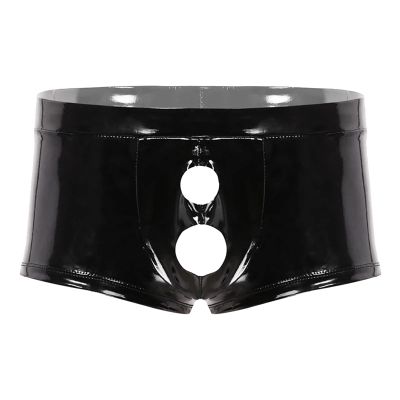 Men's Latex Wetlook Boxer Shorts