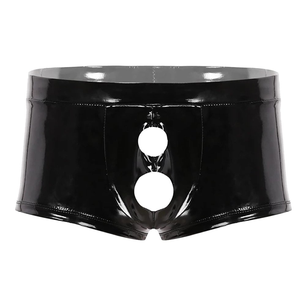 Men's Latex Wetlook Boxer Shorts