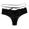 Women's Cotton Lace Panties, Black view 4