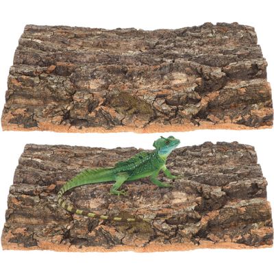 PartyKindom 2-Pack Climbing Bark for Reptiles